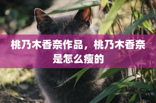桃乃木香奈作品，桃乃木香奈是怎么瘦的