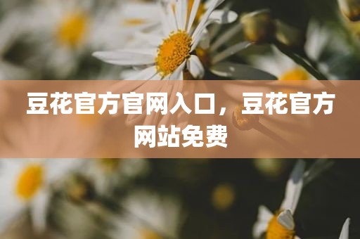 豆花官方官网入口，豆花官方网站免费