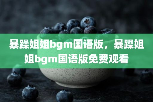 暴躁姐姐bgm国语版，暴躁姐姐bgm国语版免费观看