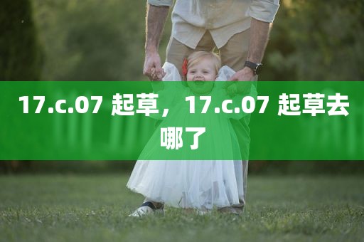 17.c.07 起草，17.c.07 起草去哪了