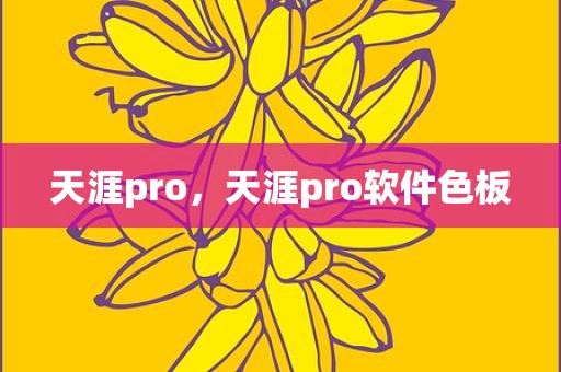 天涯pro，天涯pro软件色板