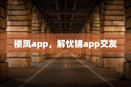 楼凤app，解忧铺app交友