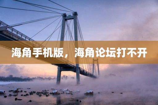 海角手机版，海角论坛打不开