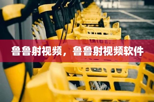 鲁鲁射视频，鲁鲁射视频软件