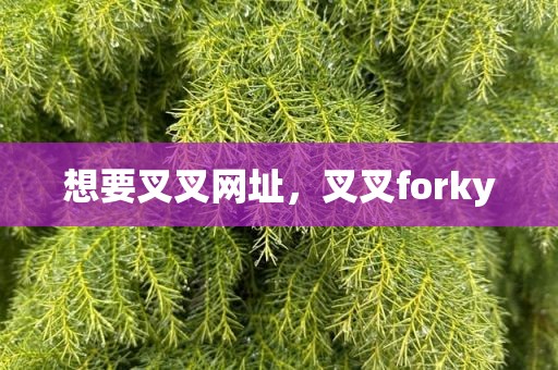 想要叉叉网址，叉叉forky