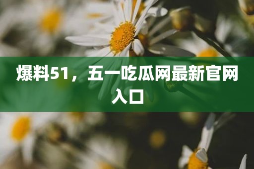 爆料51，五一吃瓜网最新官网入口