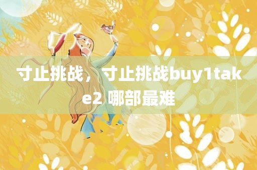 寸止挑战，寸止挑战buy1take2 哪部最难