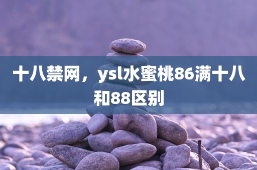 十八禁网，ysl水蜜桃86满十八和88区别