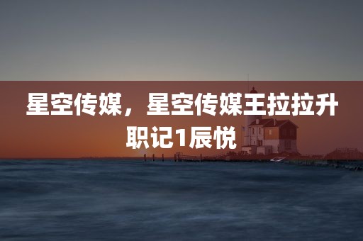 星空传媒，星空传媒王拉拉升职记1辰悦