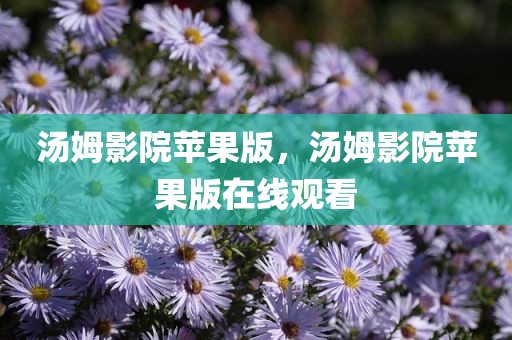 汤姆影院苹果版，汤姆影院苹果版在线观看