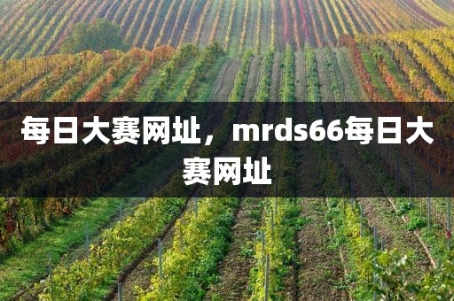 每日大赛网址，mrds66每日大赛网址