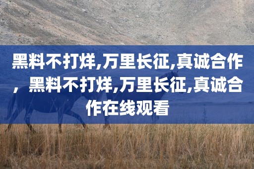 黑料不打烊,万里长征,真诚合作，黑料不打烊,万里长征,真诚合作在线观看