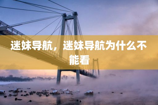 迷妹导航，迷妹导航为什么不能看
