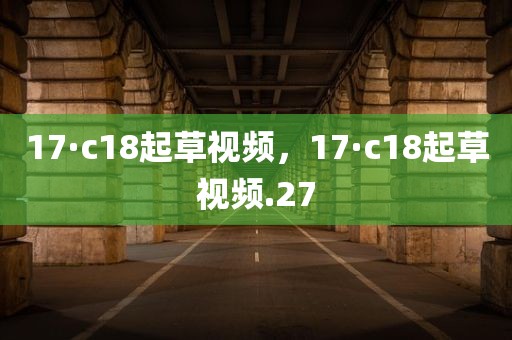 17·c18起草视频，17·c18起草视频.27