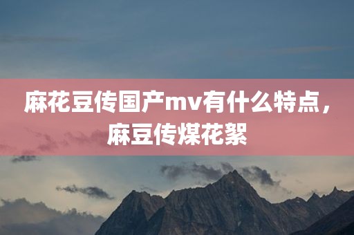 麻花豆传国产mv有什么特点，麻豆传煤花絮