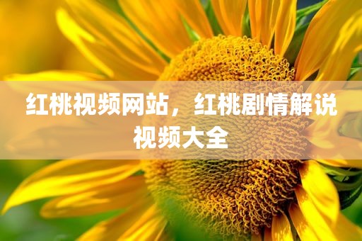 红桃视频网站，红桃剧情解说视频大全