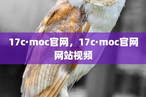 17c·moc官网，17c·moc官网网站视频