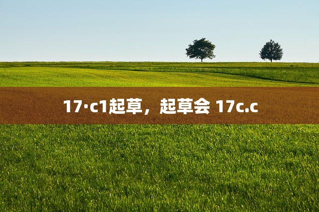 17·c1起草，起草会 17c.c