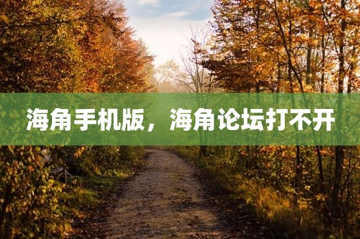 海角手机版，海角论坛打不开