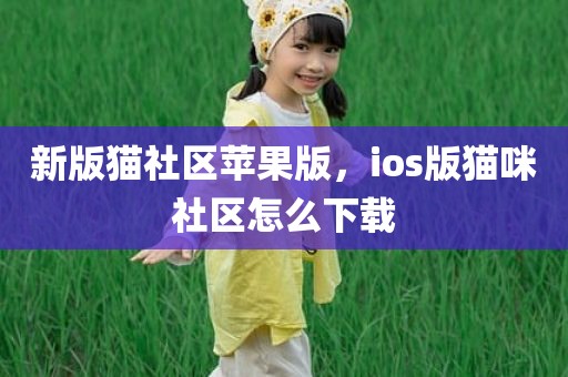 新版猫社区苹果版，ios版猫咪社区怎么下载