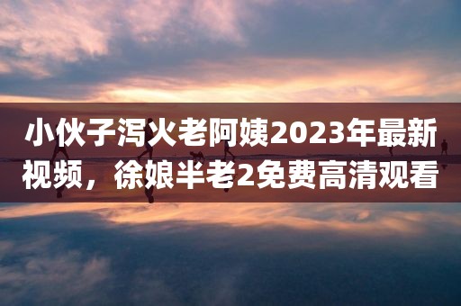小伙子泻火老阿姨2023年最新视频，徐娘半老2免费高清观看