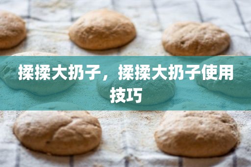 揉揉大扔子，揉揉大扔子使用技巧