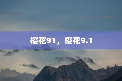樱花91，樱花9.1