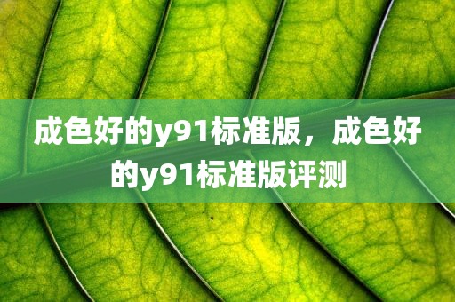 成色好的y91标准版，成色好的y91标准版评测