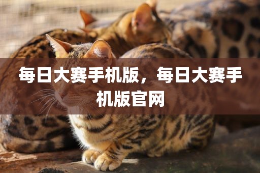 每日大赛手机版，每日大赛手机版官网