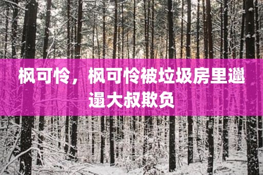 枫可怜，枫可怜被垃圾房里邋遢大叔欺负
