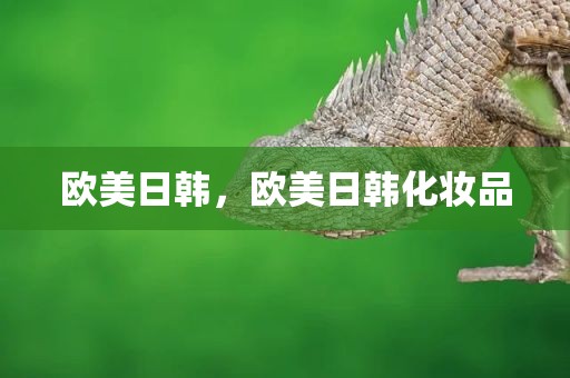欧美日韩，欧美日韩化妆品