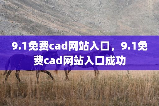 9.1免费cad网站入口，9.1免费cad网站入口成功