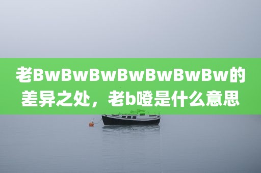 老BwBwBwBwBwBwBw的差异之处，老b噔是什么意思
