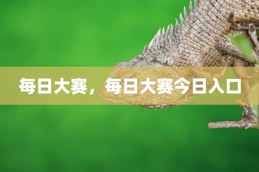 每日大赛，每日大赛今日入口