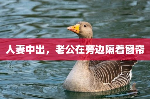 人妻中出，老公在旁边隔着窗帘