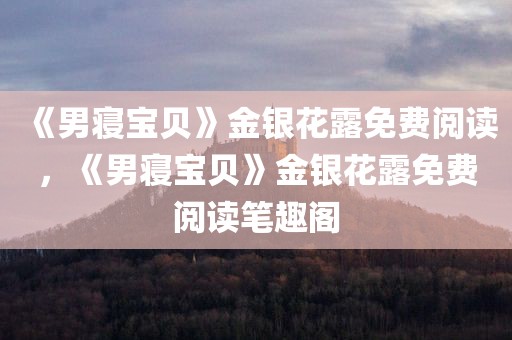 《男寝宝贝》金银花露免费阅读，《男寝宝贝》金银花露免费阅读笔趣阁