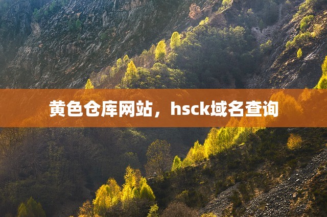 黄色仓库网站，hsck域名查询