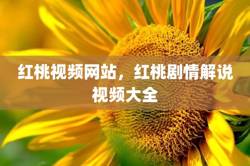 红桃视频网站，红桃剧情解说视频大全