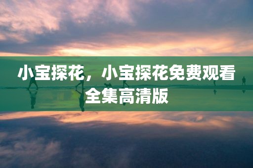 小宝探花，小宝探花免费观看全集高清版