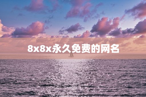 8x8x永久免费的网名
