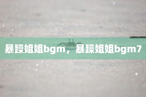 暴躁姐姐bgm，暴躁姐姐bgm7