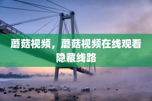 蘑菇视频，蘑菇视频在线观看隐藏线路