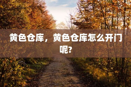 黄色仓库，黄色仓库怎么开门呢?