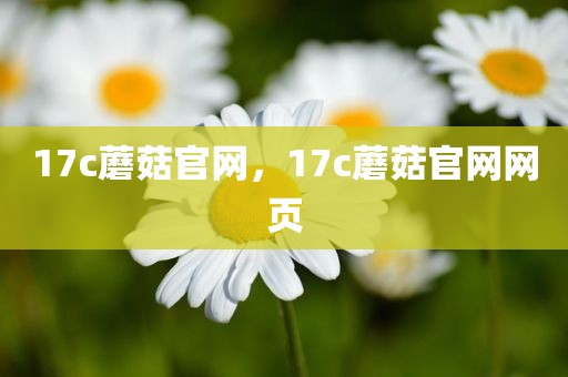 17c蘑菇官网，17c蘑菇官网网页