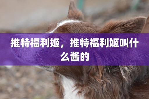 推特福利姬，推特福利姬叫什么酱的